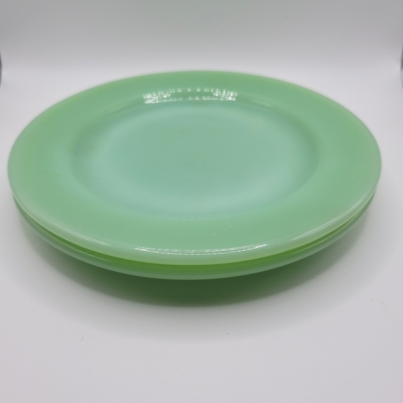 Vintage Other - VTG Fire King Jadeite | 2 Bread & Butter Plates | 6.75"